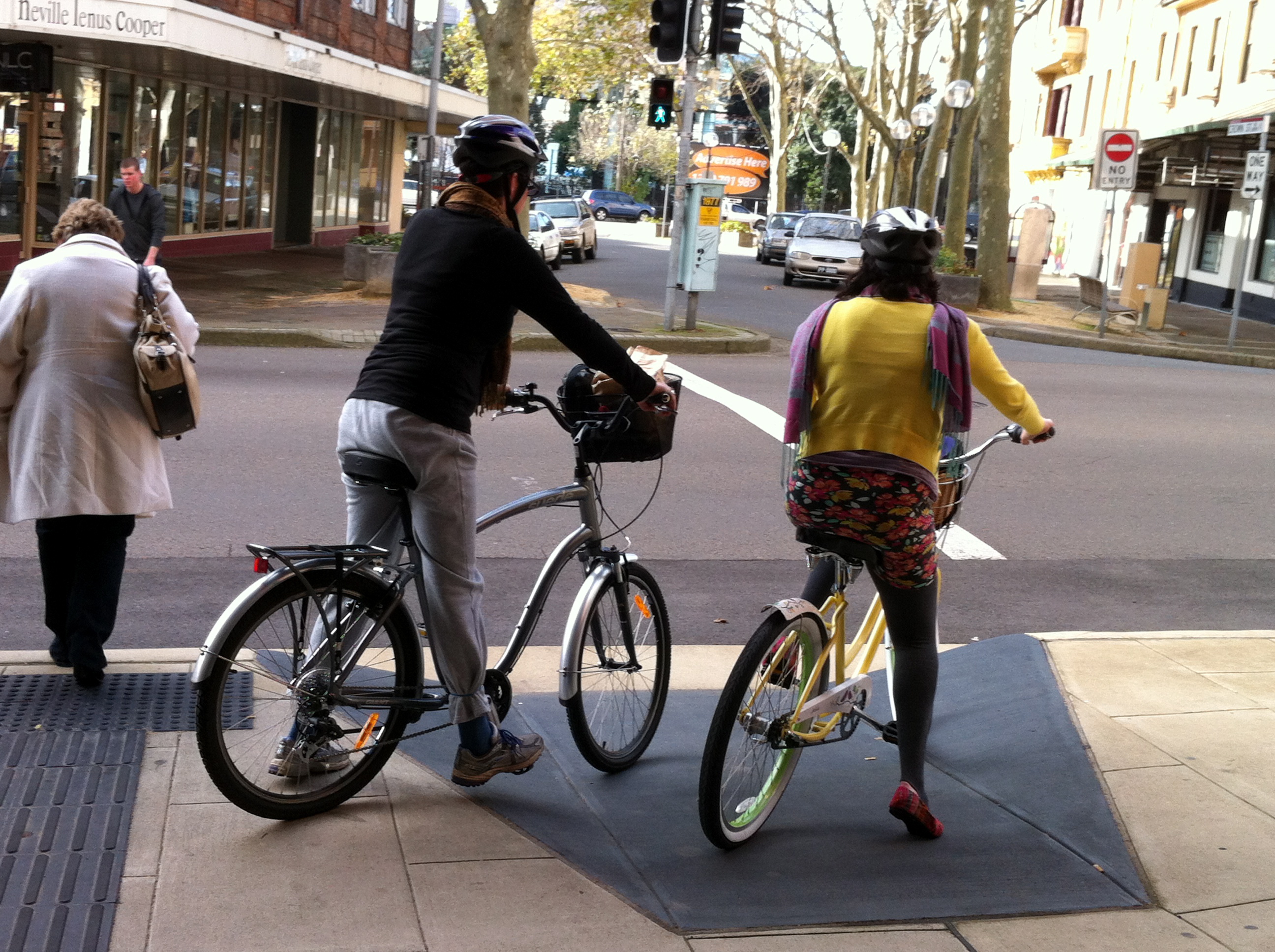 Bikes in Newcastle today + corkscrew bike rack | Bicycles